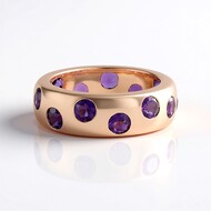 Marokkanischer Amethyst-Silberring
