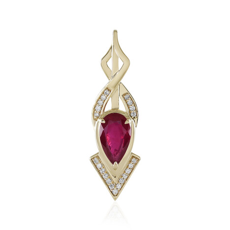 9K Madagascar Ruby Gold Pendant (de Melo)