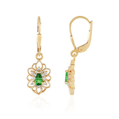 Pendientes en plata con Tsavorita Lemshuku