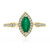 Gouden ring met een AAA Zambia smaragd (CIRARI)