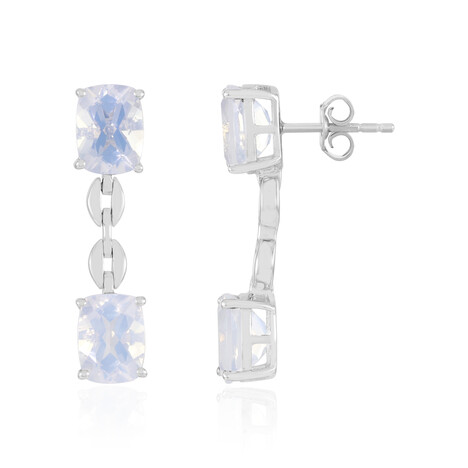 Blue Moon Quartz Silver Earrings