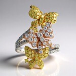 Anello in oro con Diamante Rosa I1 (CIRARI)