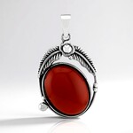 Ciondolo in argento con Corniola (Jones Lee)