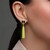 Boucles d'oreilles en argent et Calcédoine jaune (KM by Juwelo)