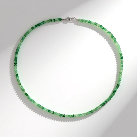 Collier en argent et Aventurine verte