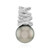 Pendentif en argent et Perle de culture de Tahiti (MONOSONO COLLECTION)