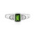 Anello in argento con Diopside Russo