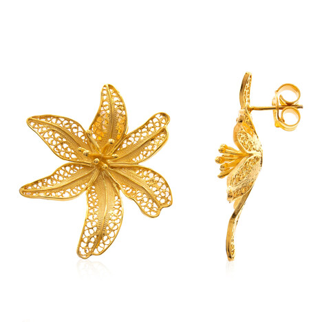 Pendientes en plata (Joias do Paraíso)