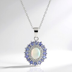 Collana in argento con Opale di Welo