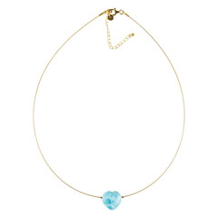 Collana in acciaio inossidabile con Larimar