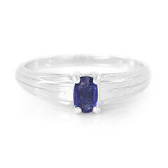 Anillo en plata con Cianita de Nepal