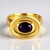 Bague en argent et Calcédoine pourpre (MONOSONO COLLECTION)