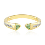 Zilveren ring met Tanzania Tsavorieten (de Melo)