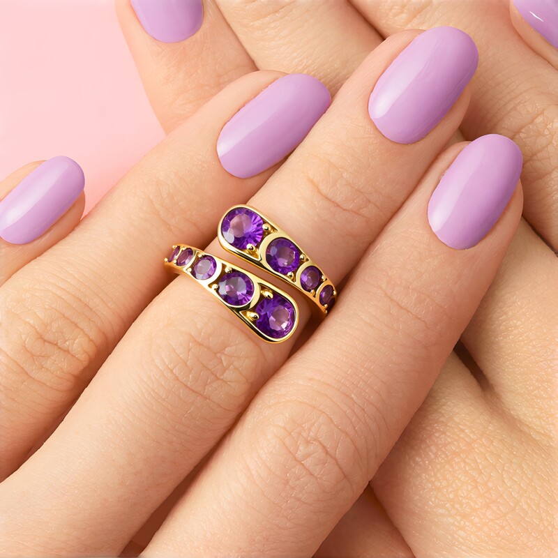 Bague en argent et Améthyste de Sibérie (de Melo Essence)