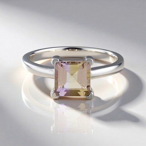 Anello in argento con Ametrina