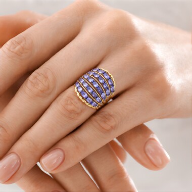 Anillo en plata con Tanzanita (Gems en Vogue)