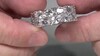Anillo en plata con Topacio blanco