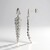 Boucles d'oreilles en argent et Zircon (Adela Silber)