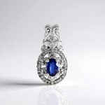 Ciondolo in argento con Cianite del Nepal (Adela Silber)