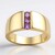 Anello in oro con Zaffiro Ceylon Porpora