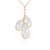 Collana in argento con Quarzo Bianco (KM by Juwelo)