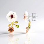 Orecchini in argento con Quarzo Bianco (Gems en Vogue)