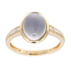Blauer Mondstein-Goldring