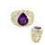 Bague en or et Améthyste (Ornaments by de Melo)