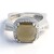 Anello in argento con Quarzo Fumè