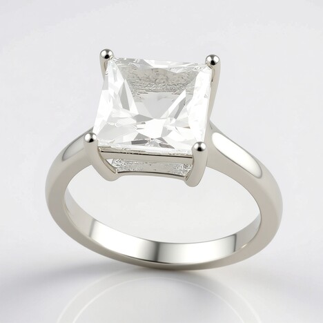 Anello in argento con Danburite