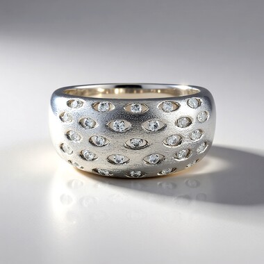 Anillo en plata con Zircón (de Melo Essence)