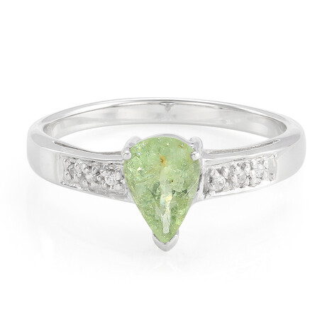 Kupfer-Turmalin-Silberring