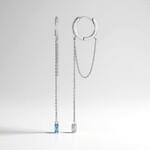 Orecchini in argento con Topazio Blu Cielo