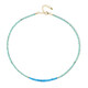 Collana in argento con Apatite Blu Neon