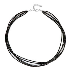Collar en plata con Espinela negra
