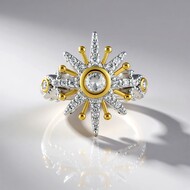 Anillo en plata con Topacio blanco (Dallas Prince Designs)