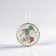 Pendentif en argent et Nacre (Desert Chic)