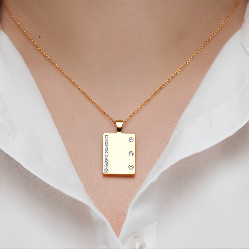 Ciondolo in oro con Diamante SI1 (G) (Annette)