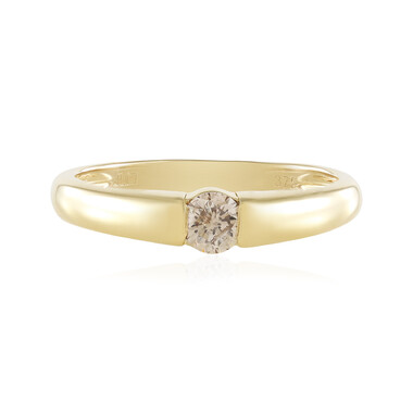 I2 Schokoladen-Brillant-Goldring