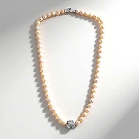Collana in argento con Quarzo Bianco