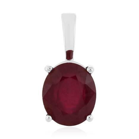 Madagaskar-Rubin-Silberanhänger