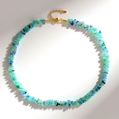 Collier en argent et Fluorite d'Argentine