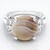 Anello in argento con Agata Botswana