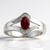 Anello in argento con Rubellite Brasiliana AAA