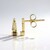 Orecchini in oro con Diamante Champagne I2 (Ornaments by de Melo)
