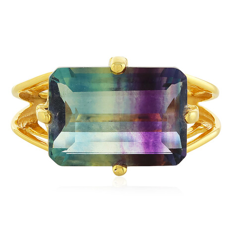 Anello in argento con Fluorite Bicolore
