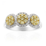 Gelber SI2 Brillant-Goldring (CIRARI)