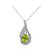 Zilveren halsketting met een Birmese Peridoot