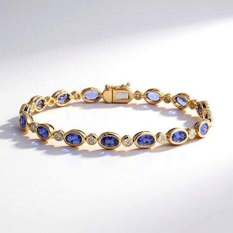 Bracciale in oro con Tanzanite AAA (CIRARI)