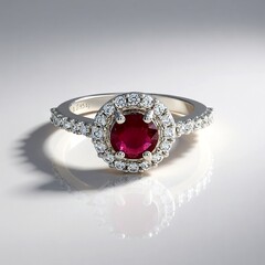 Anello in argento con Rubino del Madagascar